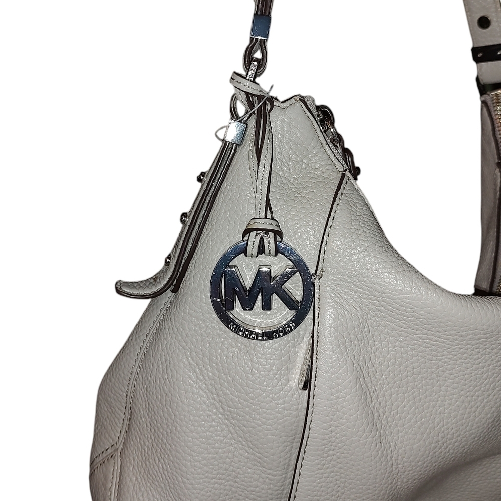 Michael Kors Bowery Gray Leather Hobo Bag - Picture 5 of 9